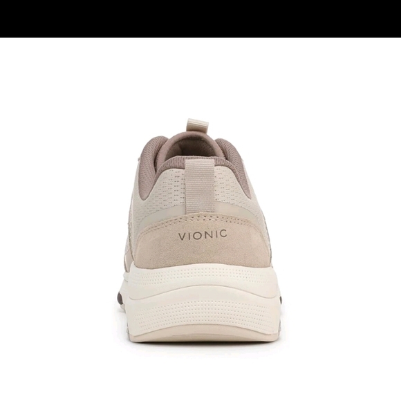 Vionic Women’s Walk Strider Knit Performance Walking Sneaker - Beige - Picture 4 of 9